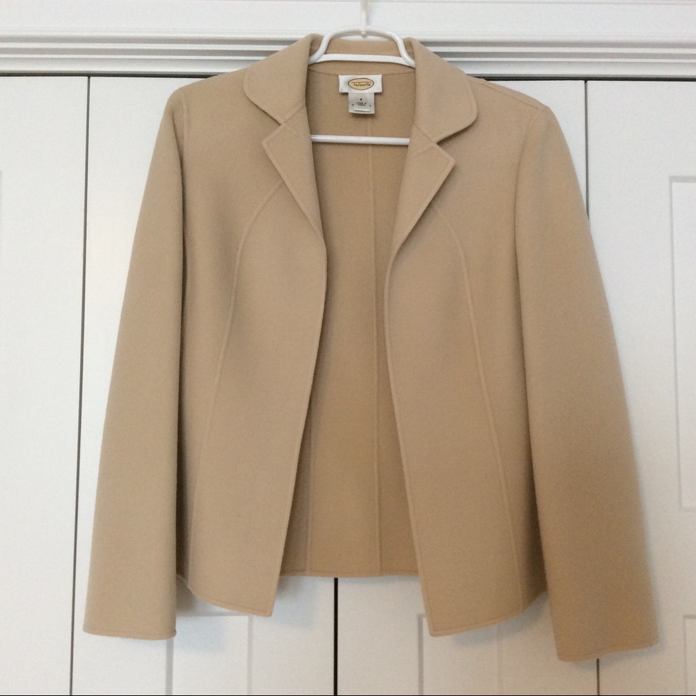 Talbots Tan Wool Blazer - Size 8